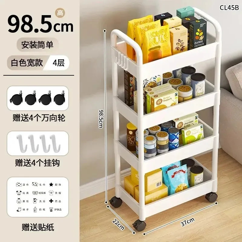 Space-Saving Rolling Storage Cart