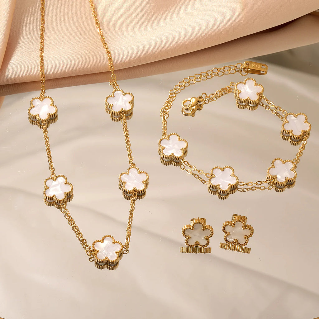 Chic Flower Jewelry Set