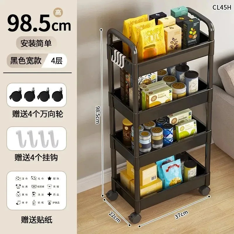 Space-Saving Rolling Storage Cart