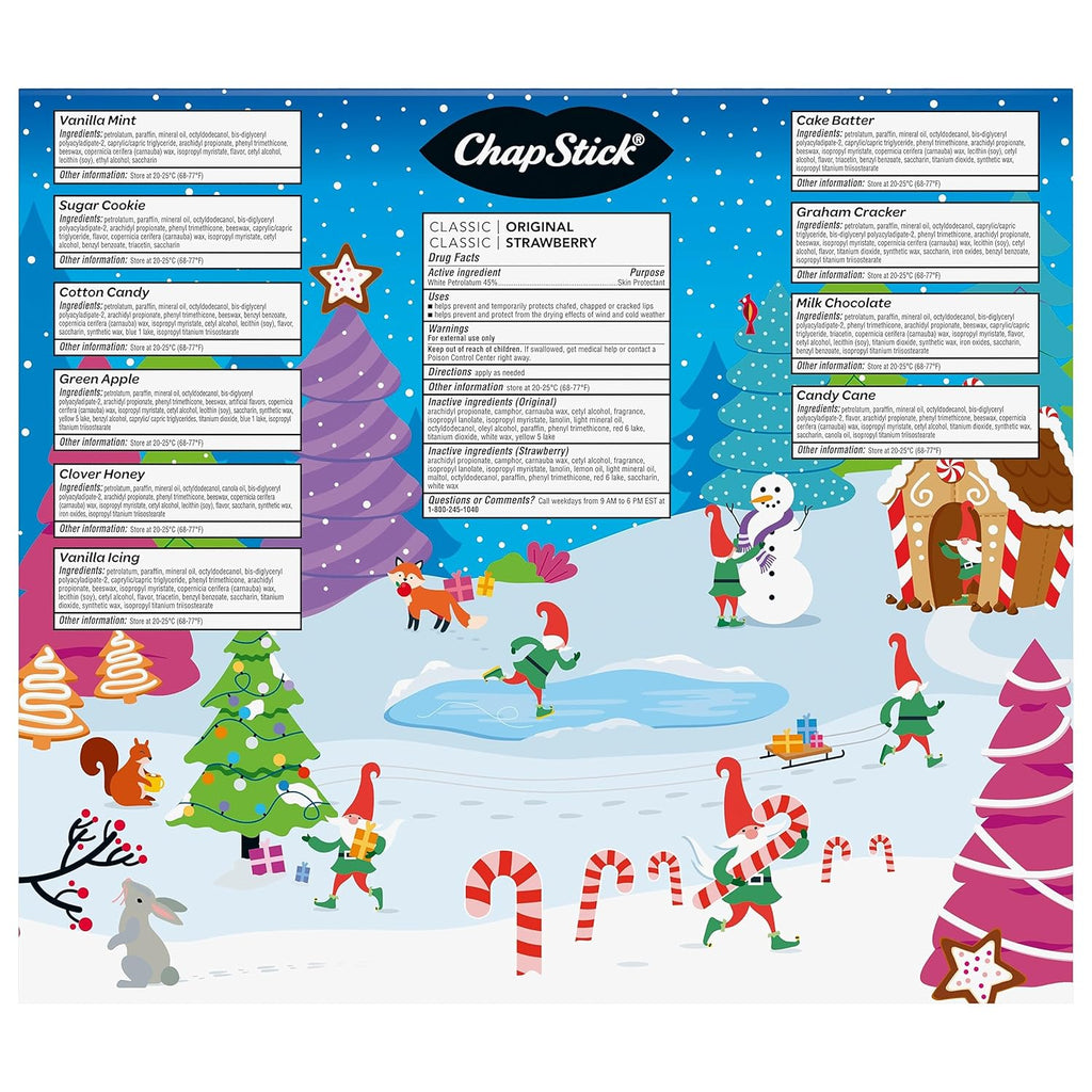 Holiday Lip Balm Countdown Set