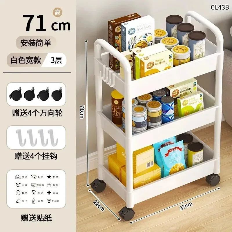 Space-Saving Rolling Storage Cart